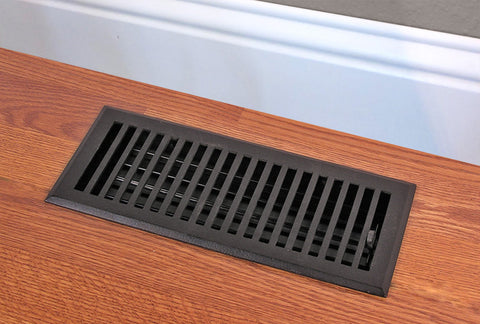 Cast Iron Floor Vent - Contemporary Style - Multiple Sizes