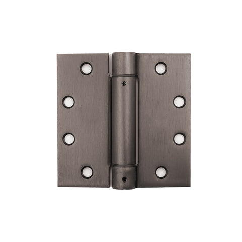 Solid Stainless Steel 4" x 4" Spring Hinge - PVD Oil-Rubbed Bronze Finish