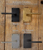 Solid Bronze 4" CC Twist Cabinet Handle - Black