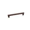 Brass Cabinet Pull - 6" C2C - Flat Handle - Oil-Rubbed Bronze