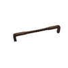 Brass Cabinet Pull - 8" C2C - Twisted Handle - Oil-Rubbed Bronze