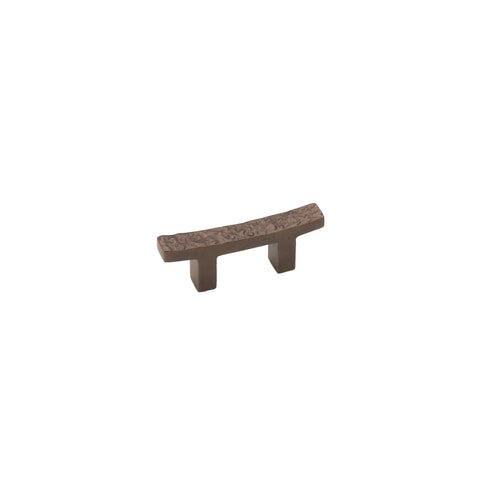 Brass Cabinet Pull - 1-1/2" C2C - Textured Handle - Oil-Rubbed Bronze