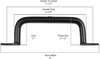 Solid Bronze Gate & Door Pull Handle - Ripple