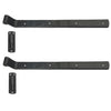 Brass Shutter Arch Strap Pair with Pintle - 14” Long - 1-1/4” Offset