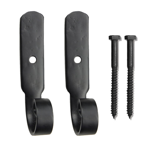 Brass Shutter Dog Pair - Rat Tail