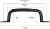 Solid Bronze Gate & Door Pull Handle - Square