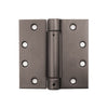 Solid Stainless Steel 4-1/2" x 4-1/2" Spring Hinge - PVD Oil-Rubbed Bronze Finish