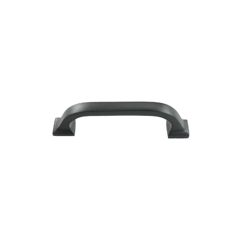 Solid Bronze 4" CC Curve Cabinet Handle - Black